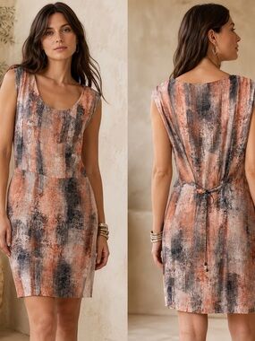 PART TWO Abstract Print Viscose Sleeveless Dress
